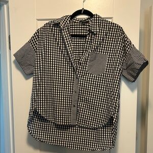 Madewell Black and White Gingham Shirt